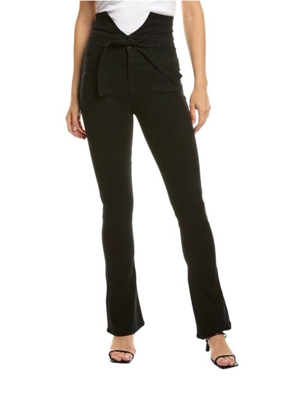 MOTHER The Triple Stack Runaway High Waist Flare Jeans in Not Guilty NWT Size 26